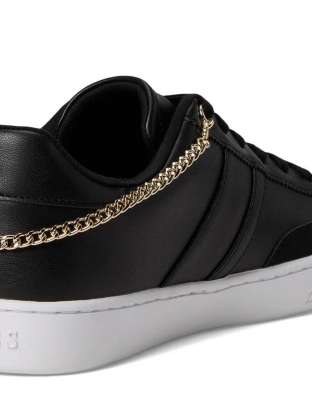 GUESS Black Sneakers with Gold Charm Chain - Picture 11 of 16